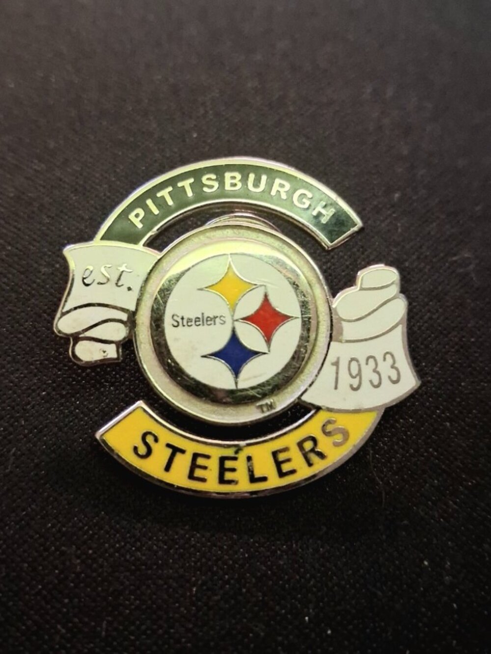 Vintage 2005 Pittsburgh Steelers Est 1933 NFL Enamel Lapel Pin Pro Specialties